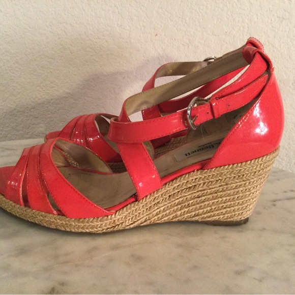 L. K. Bennett London Coral Wedge Sandals - Picture 15 of 16